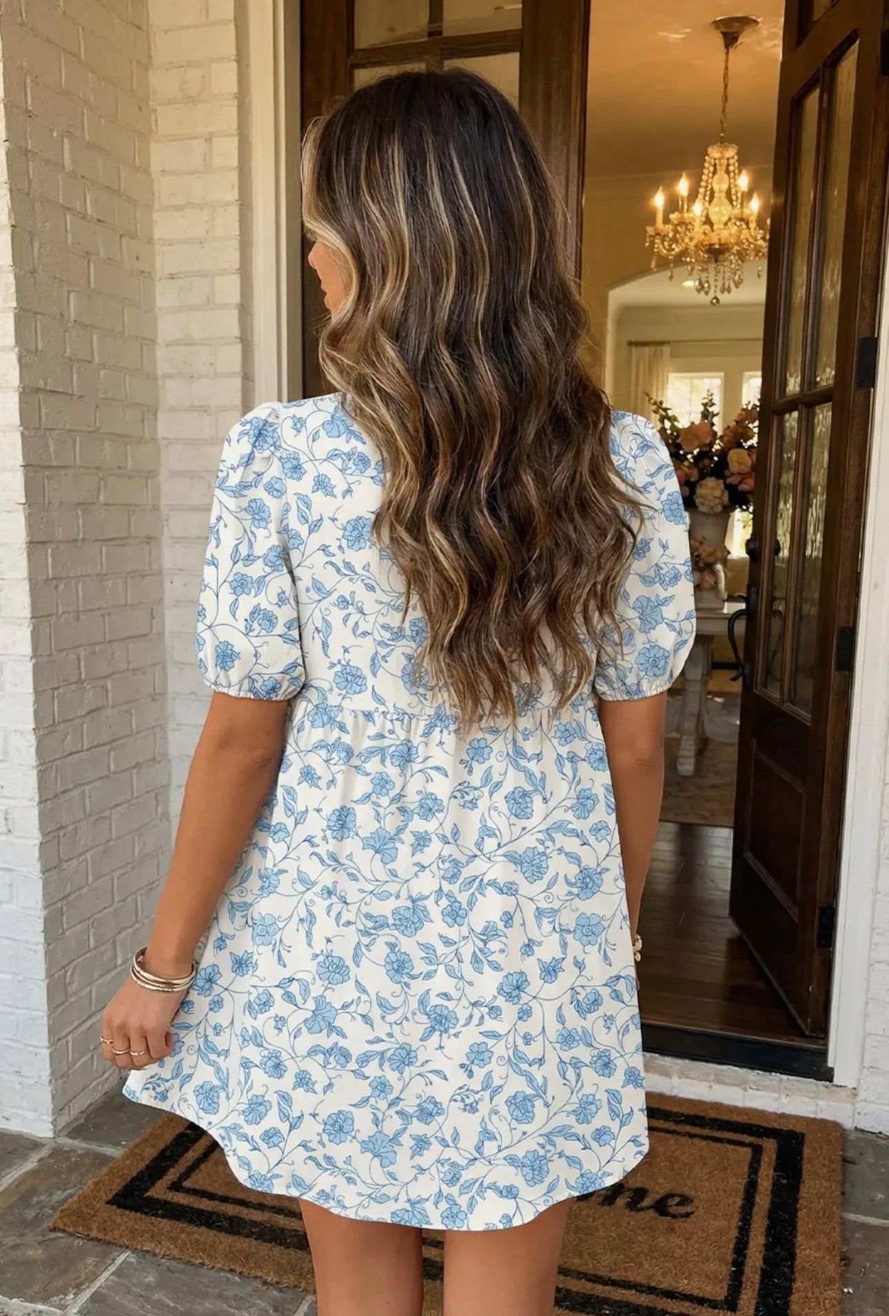 Mini floral bow dress